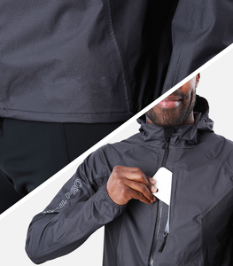 Chaqueta cortavientos al por mayor de moda para hombre, chaqueta con capucha impermeable ligera con logotipo y bordado personalizados - Product Image 4