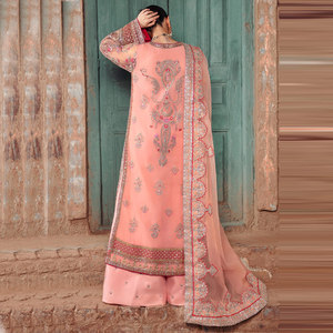 Usine directe de haute qualité conçu sur mesure fête pakistanaise pour femmes matériau respirant motif solide genou longueur poids léger - Product Image 2