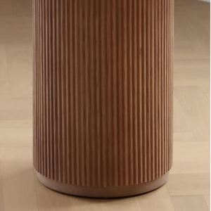 <b>Round</b> <b>Dining</b> <b>Table</b> Modern Made of Solid Teak Wood Frame with Natural Wood Color High Quality Material <b>for</b> Indoor and Outdoor Use - Product Image 5