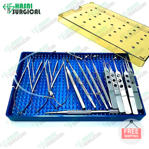 Nueva llegada del conjunto de cirugía de cataratas Buena mano de obra durante las cirugías de cataratas por los instrumentos quirúrgicos Hasni - Product Image 3
