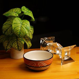 ชามเซรามิกเคลือบเงาแบบชนบทสำหรับเสิร์ฟสลัดพาสต้าปาร์ตี้ทนความร้อนสำหรับร้อนและเย็น - Product Image 5