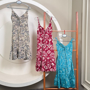 Hot Selling Paisley Printed Spaghetti <b>Strap</b> Summer Dress for Women with Lightweight Polyester A-Line Casual Dress for Vacations - Product Image 5