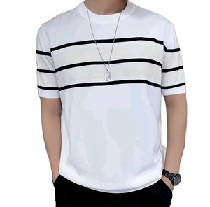 Camiseta Polo de Manga Corta para Hombre, Tejida, de Alta Calidad, Personalizada, con Rayas de Diferentes Colores, Diseño de Ropa de Punto para Hombre - Product Image 3