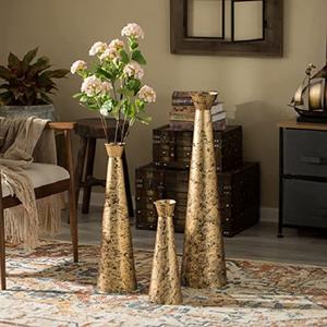 customised handmade aluminium flower <b>vases</b> for home and office decoration <b>set</b> of <b>3</b> - Product Image 1