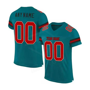 <b>Cheap</b> Customizable Breathable Plus Size Summer Short Sleeve American Football Jerseys High Quality - Product Image 3
