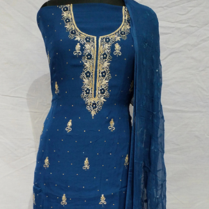 นักออกแบบชุดอินเดียและปากีสถานปักด้วยมือแบบ unstitched - Product Image 1