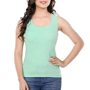 Débardeur Femme Nouvelle Collection Qualité Supérieure Tissé sur le Devant 100% Coton Séchage Rapide Respirant Décontracté Abordable - Product Image 4