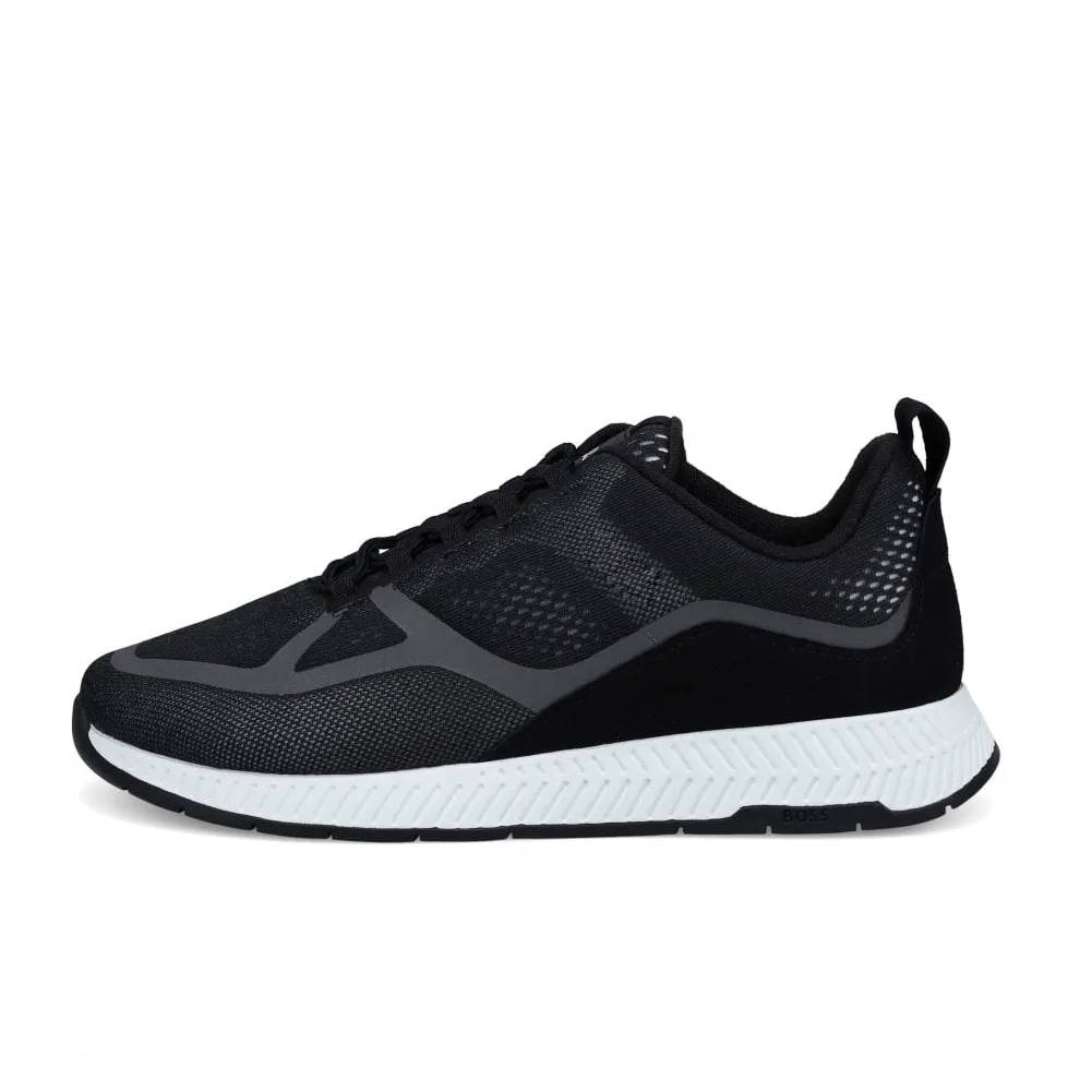 Siyah & beyaz titanyum koşu ayakkabıları rahat yüksek kaliteli yumuşak köpük koşucu rahat ayakkabılar özel