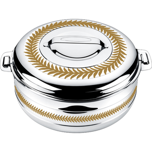 Premium Compact Round Golden <b>Hot</b> Pot 2500-10000ML Stainless Steel Insulated Hotpot for Meal Storage Cooking & Serving from India - Product Image 1