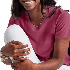 เสื้อยืดผ้าฝ้ายแขนยาวน้ำหนักเบาสำหรับผู้หญิงเสื้อยืดคอกลมสำหรับใส่นอนสไตล์สตรีทแวร์ - Product Image 4