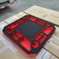 Table de poker flottante personnalisée de 23 pouces, plateau de jeu rouge et noir, mousse durable, flotteur pour piscine/plage, équipement de divertissement aquatique