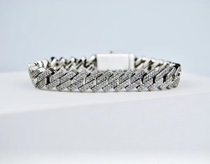 Exclusivo Brazalete de Tenis con Diamantes de Imitación VVS, Plata 925, Estilo de Cadena Clásica, Unisex - Product Image 2