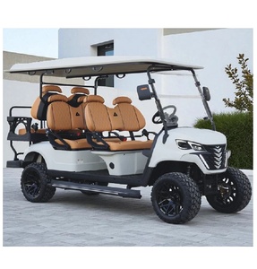 Carrito de golf de 6 plazas con batería de iones de litio, confiable, en venta, con batería de alta capacidad, manejo suave y bajo mantenimiento. - Product Image 1