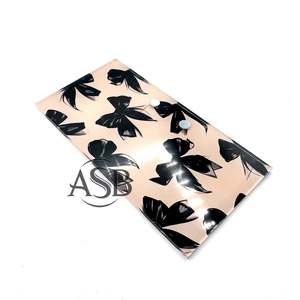 Azulejos de pestañas acrílicas con logotipo personalizado de lazo desnudo negro con imanes para pinzas Azulejos de pestañas con logotipo personalizado - Product Image 1