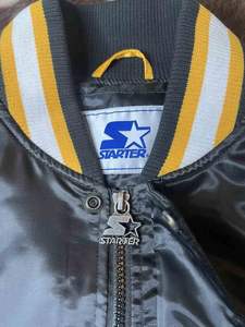 Ligero Hombres Retro Casual High Street Fashion Varsity Jacket Primavera Invierno Ropa deportiva Satén Poliéster con cierre de cinturón - Product Image 4