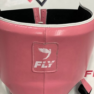 New Adjustable Fly Pink Leather Abdominal Protection Gear Groin Guard Sparring Training MMA Muay Thai Kickboxing <b>Comfortable</b> Cup - Product Image 2