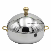 Hot Selling Golden Finishing Arabische Auflauf form Food Warmer & Hot Pot für den Nahen Osten Hochwertige Gold Auflauf form