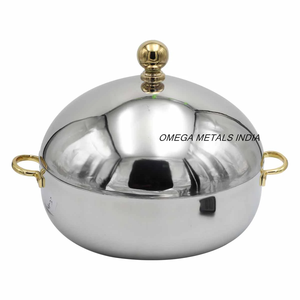 Gran Venta de cazuela árabe con acabado dorado, calentador de alimentos y olla caliente para Oriente Medio, cazuela dorada de alta calidad - Product Image 5