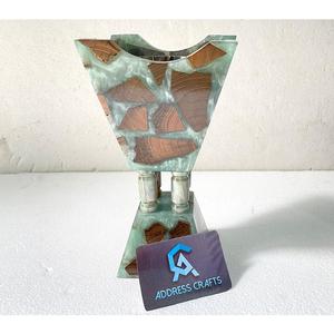 Hot Sale Islamic Resin <b>Bakhoor</b> Burner Eco-Friendly Hand-made Metallic Green Modern Arabic Design Middle East Home Hotel Office - Product Image 5