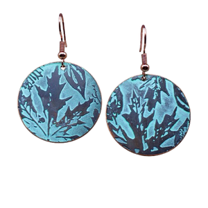 Nouveau-mexique 14 février finition patinée or martelé boucles d'oreilles créoles or martelé longue robe à clapet noir femmes bijoux pour filles - Product Image 3