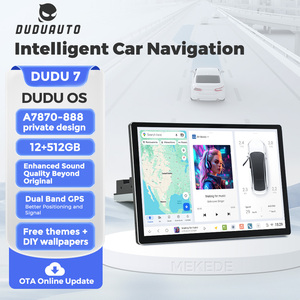 NaviFly DUDUAUTO DUDU7 unità rotativa a mandrino singolo 12.9 pollici Android Auto GPS DSP RDS Car-play per universale <span class=keywords><strong>toyota</strong></span> Honda <span class=keywords><strong>Hyundai</strong></span> - Product Image 4