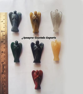 Piedra preciosa Atractiva Sodalita Ángel de 2 PULGADAS disponible en cantidad a granel 100% Escultura de ágata genuina Compre en Amayra Crystal Export - Product Image 5