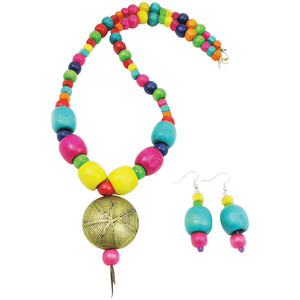 Collar de resina estilo ángel hecho a mano para niñas, colección única de la India para bodas y fiestas, joyería de resina para mujer - Product Image 5