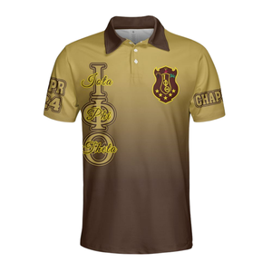 Iota phi theta เสื้อโปโลผู้ชายคลาสสิก1963สมาคมกรีกผ้าฝ้ายปักแบบพรีเมียม - Product Image 1
