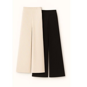 Short à jambes larges Vietnam 100% Polyester ODM/OEM plissé Vêtements pour femmes New Top WOVEN pantalon avec une ceinture élastique - Product Image 3