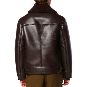 Veste en cuir d'hiver tendance à col montant, design personnalisé, écologique, slim, pour homme et femme, une pièce, haute qualité, best-seller - Product Image 3