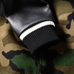 Logo personnalisé veste de baseball et de football en laine 100% laine matériel toile col montant universitaire Chicago unisexe solide - Product Image 3