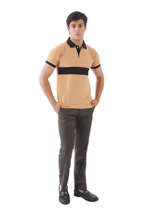 Polo de manga corta para hombre, camiseta informal de verano, tela de mezcla de algodón transpirable ligera, botón de Cuello clásico - Product Image 3