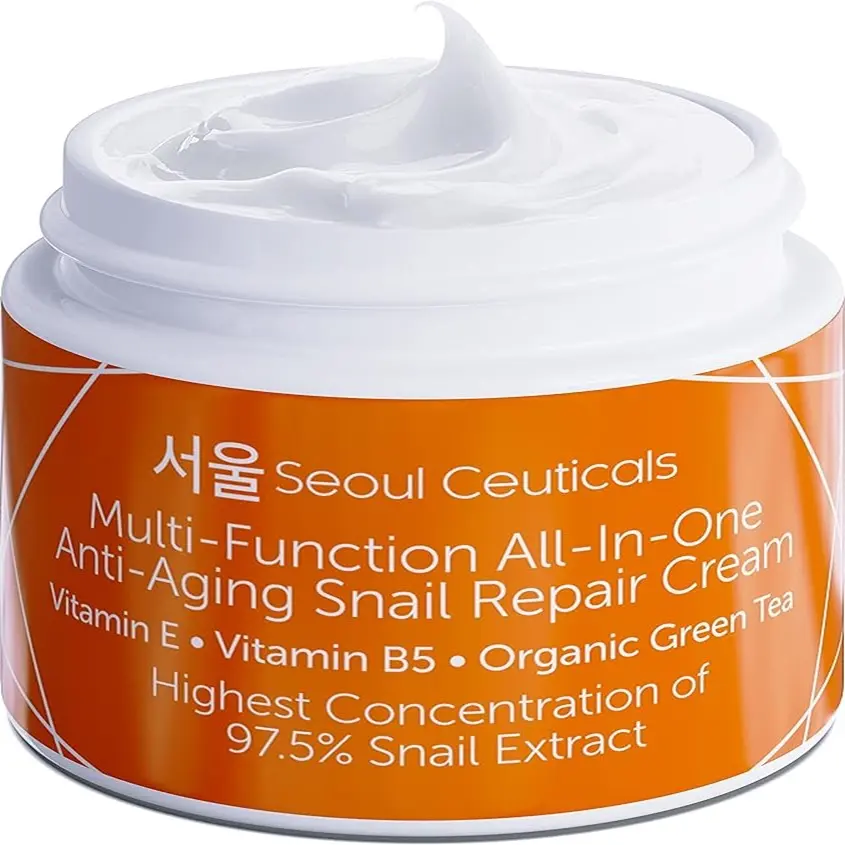 Seoul Ceuticals Koreaanse Huidverzorgingsslak Reparatie Crème Vochtinbrengende Crème-97.5% Slak Mucine-Extract-