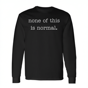 T-shirt promozionale a maniche lunghe con stampa 'No Ice None of This Is Normal' - Product Image 3