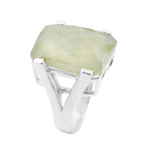 Bijoux élégants en argent sterling 925 perle pierre précieuse bague bijoux - Product Image 3