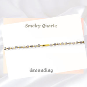 New 2025 Design Smoky <b>Quartz</b> 2-3 MM Gemstone Beads Stackable Minimalist Rondelle <b>Bracelet</b> 925 Silver <b>Bracelet</b> Jewelry - Product Image 1