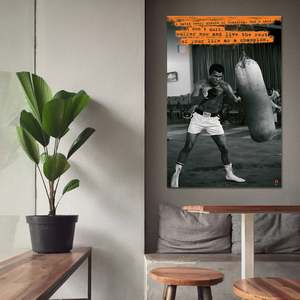 Modern Style for Muhammad Ali Sandbag <b>Poster</b> Made of Paper for Wall Decor - Product Image 4