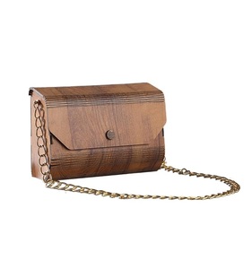 Sac à main texturé en bois de qualité supérieure fabricant d'embrayage sac à bandoulière idéal pour la mariée tenue décontractée élingue détachable - Product Image 2