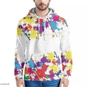 OEM de alta calidad de los hombres 100% de poliéster Sudadera con capucha de sublimación 3D de impresión de diseño de manga larga de lana sudaderas con capucha de invierno para los hombres - Product Image 3