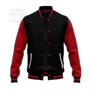 Blouson aviateur en polyester de style universitaire noir personnalisé de haute qualité pour hommes et femmes Style de rue en hiver - Product Image 1