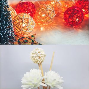 Esfera de mosaico diseño creativo hogar ratán bola decorativa artesanía bola dorada adornos decoración del hogar para jardín pasillo - Product Image 6