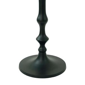 Table basse à grand pilier au design classique moderne Armoire d'appoint portable pour le bureau ou la chambre à coucher Finition enduite de poudre noire - Product Image 6