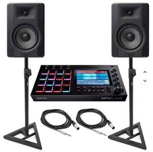 ชุดควบคุม MPC คุณภาพสูง พร้อมลำโพงมอนิเตอร์สตูดิโอ M-Audio BX5 และขาตั้ง - Product Image 2