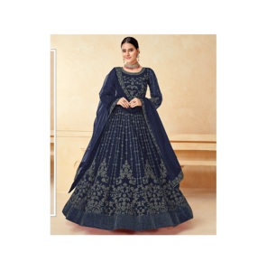 High Quality Heavy Thread Anarkali Salwar Kameez Sexy Wedding Wear with <b>Net</b> Dupatta <b>Top</b> Manufactured Indian & Pakistani Clothing - Product Image 1