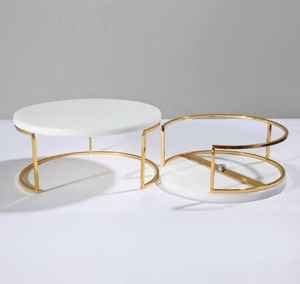 Emballage personnalisé ustensiles de cuisine outils support de gâteau en marbre naturel outils de décoration plateaux d'affichage pour fête de mariage - Product Image 6