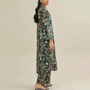 ชุดลำลอง ชุดออกงาน 2 ชิ้น สำหรับผู้หญิง ไซส์ผู้ใหญ่ ชุดชาลวาร์ คามีซ ดีไซน์เนอร์ชาวปากีสถาน ลายพิมพ์ - Product Image 2