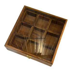 Caja Organizadora de Té de Madera de Lujo, Elegante Porta Bolsitas de Té con Múltiples Ranuras, Ecológico, con Logotipo Personalizado, Ideal para Encimeras y Comedores - Product Image 4