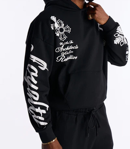 Fabricant de sweats à capuche à fermeture éclair intégrale, sweats à capuche épais surdimensionnés avec fermeture éclair, prix d'usine pour sweats à capuche, sweats à capuche personnalisés 500 g/m² - Product Image 3