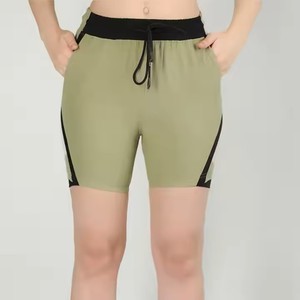 Shorts pour femmes en coton à taille élastique, shorts d'été décontractés à taille haute pour femmes, disponibles en grande taille, vente en gros - Product Image 6