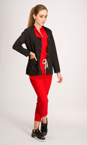 Ensembles d'uniformes extensibles avec chemise à manches courtes flexible et col montant moderne pour les équipes médicales - Product Image 5